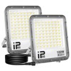 Willpower 2PCS Outdoor LED Floodlights 100W 10000LM, LED Security Lights