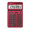 Sharp EL-VN83-RX Design Calculator Premium Model (Antibacterial Specification) Stylish Red