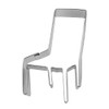 Staedter Chair Shape Cookie Cutter, Silver