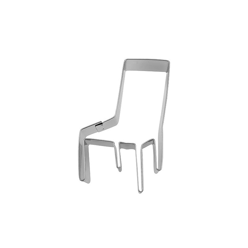 Staedter Chair Shape Cookie Cutter, Silver