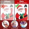 AYMQC Christmas Window Stickers PVC Static Window Stickers Double Sided
