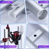 3 Tube Aluminium Fishing Rod Holders, 3 Link Wall-Mounted Pod
