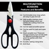 Multifunction Scissors| Kitchen Shears Heavy Duty Sharp Cutter Bottle Opener