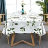Plenmor PVC Rectangular Tablecloth for Kitchen, Dining Table, Green, Plastic