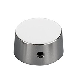 Potiknopf Kegel 2er Set Messing, verchromt