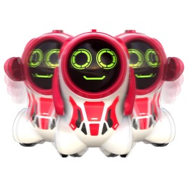 Silverlit Pokibot Robot Voice Playback, Sound Activated Motions, Dance and Interact, LED Face, App Avaliable for Extra Fun, Children 3+
