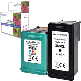 Compatible Printer Cartridges for HP 350 XL Black + 351 XL Colour 351XL 350XL Printer Cartridge Deskjet D4260 Officejet J5730 J5615 J5740 J6410 J6480 J6424 Photosmart Cart 4400 g. C4424 C424 80
