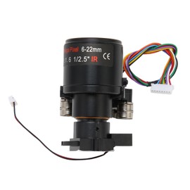 Motorized Zoom Lens 6‑22mm 5MP Focal Length High Precision Auto Zoom Autofocus IR Correction D14 Mount Fixed Iris Industrial Lens