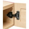 2 Pack Half Cover Hinge Gun Black, Suitable for Frameless