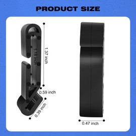 Lenporl Hard Hat Light Clips 20 Pack,Hard Hat Clips for Headlamp,Hard Hat Headlamp Clips for Cap Style Hard Hat