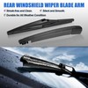 X AUTOHAUX Rear Windshield Wiper Blade Arm Assembly Windscreen Wiper