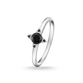 THOMAS SABO TR2268-643-11 Ring Black Stones Silver 925 Sterling Silver, Sterling Silver, Cubic Zirconia