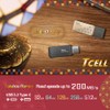 TCELL High Speed Dual Flash Drive with Zinc Alloy Design,Starry