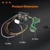 4-Pin Trailer Wiring Harness Compatible with Subaru Crosstrek 2016-2024