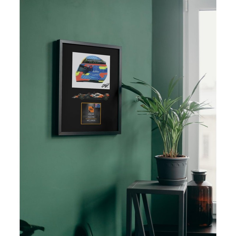 Lap Legends Oscar Piastri (Car) 2024 Framed Display Gift with