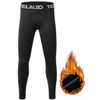 TELALEO Boys' Girls' Long Sleeve Compression Shirts Thermal Fleece Lined