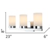 Canarm IVL429A03CH Milo 3-Light Bath Vanity, Chrome