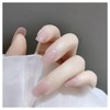SEMTIM Nail Tips, 24 Pieces, Medium, Short, Round False Nails,