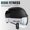 MAXJULI Ski Goggles Men Women,OTG Snow Goggles with Magnetic Interchangeable