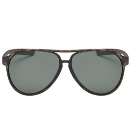 PolarSpex Classic Unisex Polarized Ultra Lightweight Flexible Aviator Sunglasses, Matte Tortoise | Polarized Olive, Large