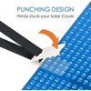 24Pcs Pool Solar Cover Reel Straps Solar Blanket Straps Kit,