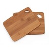 Lipper International Bamboo Wood Thin Kitchen Cutting Boards with Oval