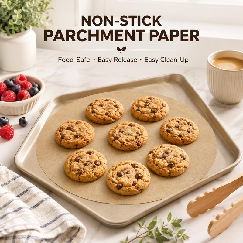Parchment Paper Sheets 200 Pcs 10 Inch Non-Stick, for Baking
