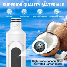 PANDEELS ADQ747935 LT1000P Replacement for LG LT1000P/PC/PCS Water Filter, LFXS26973S, LMXS28626S, LMWS27626S, LFXS28596S, ADQ74793501 and LT120F Air Filter, 3 Combo