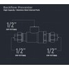 Midline Valve 190U012 Backflow Preventer Valve for Hydronic Heating Applications;