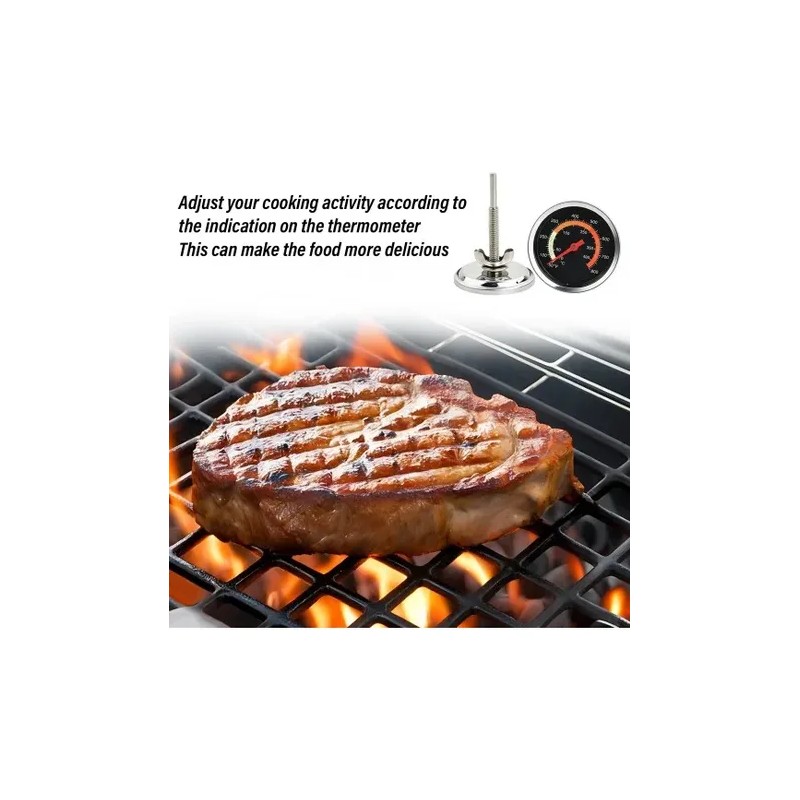 2 Piezas Termómetro Para Horno Asador Parrilla 10c A 400c