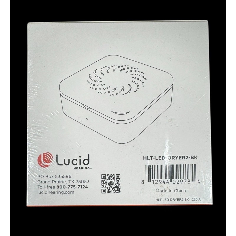 Lucid Hearing- OTC Enlite Deluxe Hearing Aids Clear w/ UV
