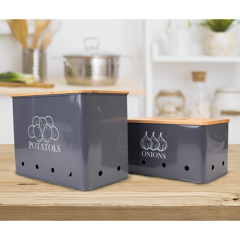 Gdfjiy Potato Onion Kitchen Storage Canisters,Storage Bin For Kitchen 2