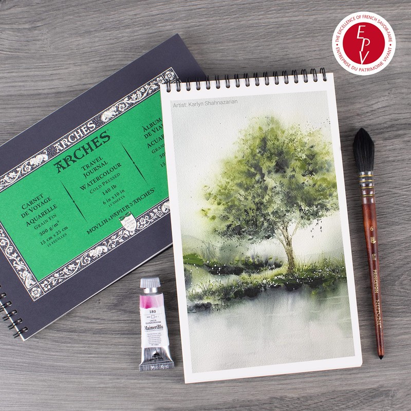 Arches Watercolor Journal 6x10-inch - 15 Sheets of 100% Cotton