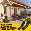 VEVIVOOVY 4pcs Flush Inside 45 Degree Angle Bracket,L/10 xW/3" Heavy