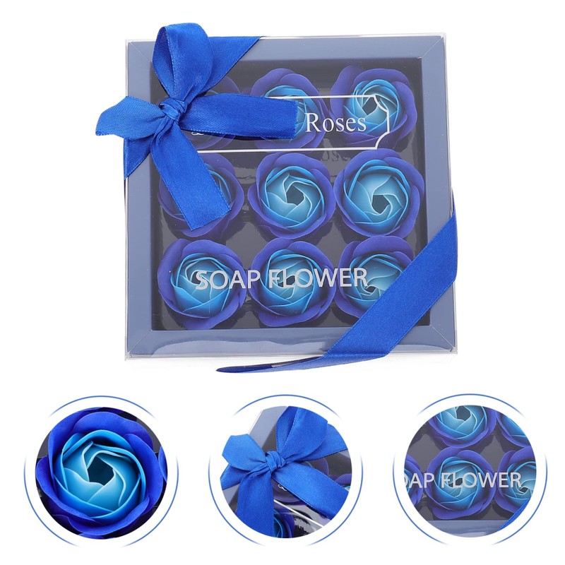 Healvian Blue Rose Soap Flower Blue Rose Soap Flowers Elegant