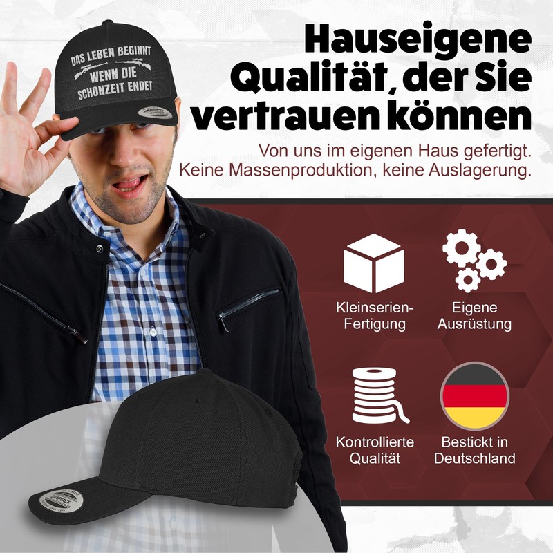 tshirtladen Snapback Schwarz Bester Papa DER Welt – Vatertagsgeschenk Papa,