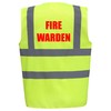 Brook Hi Vis UK Fire Warden Premium Yellow Hi Vis