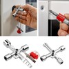 Universal Key Control Cabinet Key, Pack of 2 4-Point Key