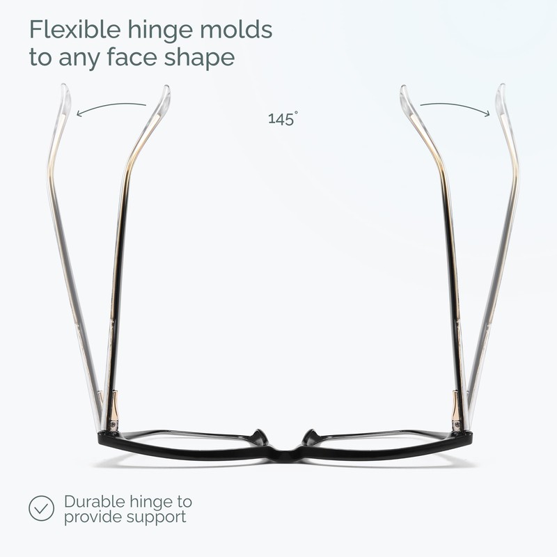 CCVOO Reading glasses black