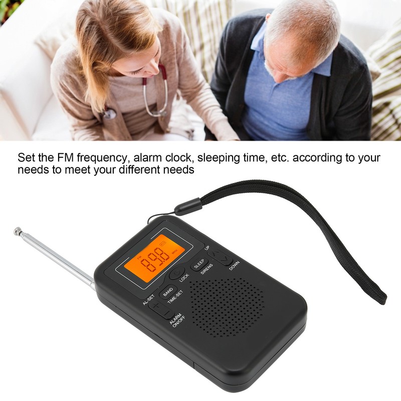 Portable Pocket Radio Digital AM FM Radio Receiver with Long