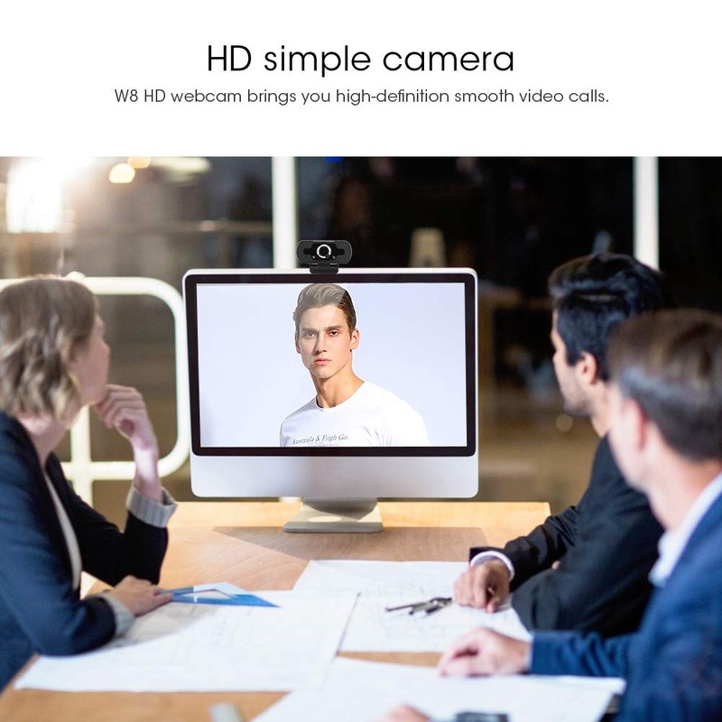 HD Webcam with Microphone, HD 1080P 2MP USB Webcam Desktop