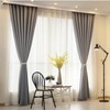 2 Pack Curtain Tie Backs, Grey Tie Backs for Curtains,