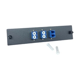 TXWTXPJ-3pcs 6 Fibers LC to LC Duplex Single Mode Fiber Patch Panel,LGX Compatible Fiber Patch Panel with 3pcs LC/UPC Duplex Singlemode Fiber Optic Coupler Adapters Connector