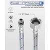 HEYMYTAP Chrome High Flow Roman Tub Faucet Set 3 Hole,