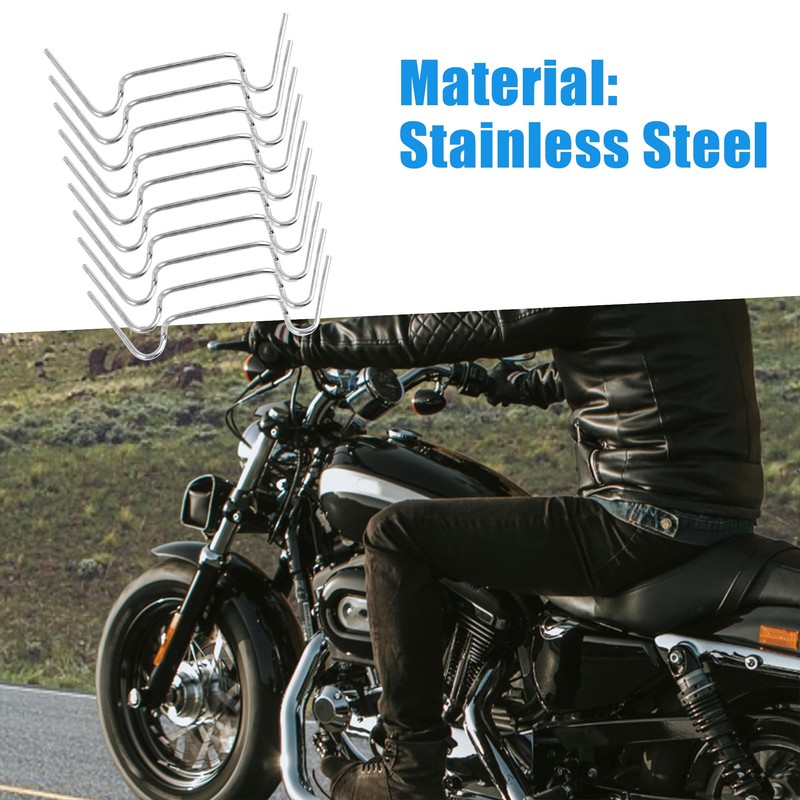 A ABSOPRO Motorcycle Fastener Spring Clip for Square Headlight (Set