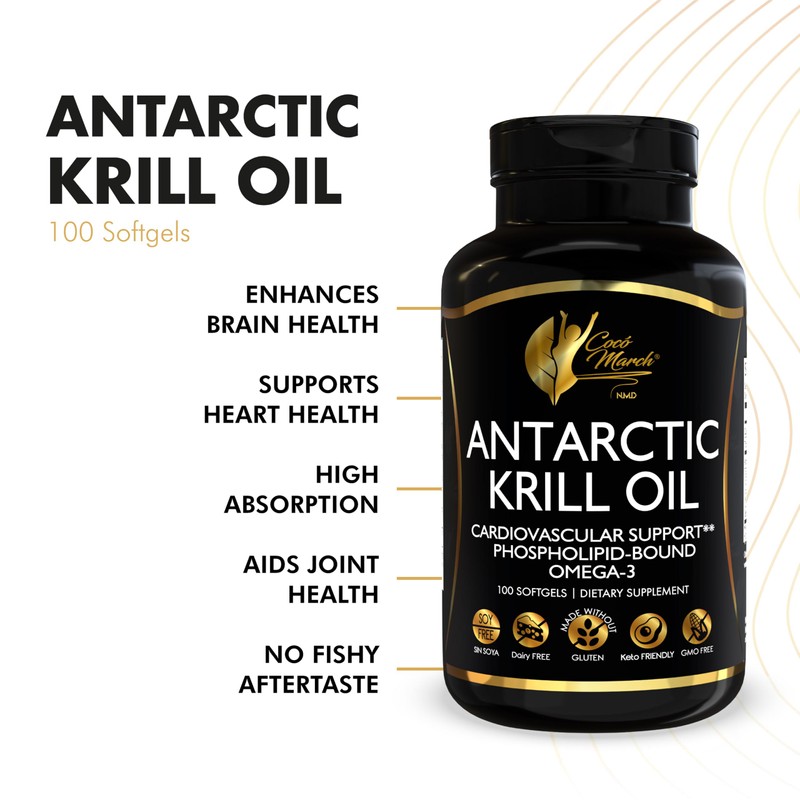 Cocó March N.M.D Pure Antarctic Krill Oil 1000mg – Omega