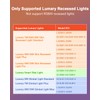 Lumary Dimmer Light Switch (Only Support Lumary Recessed Lighting), 120V
