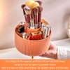 TOMVAES Large Capacity Makeup Brush Holder,360° Rotating Makeup Organizer,5 Slot