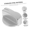 LABRIMP 5pcs Gas Stove Switch Knobs Replacement Stainless Steel Control