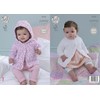 King Cole Baby Knitting Pattern Raglan Sleeved Hooded or Round